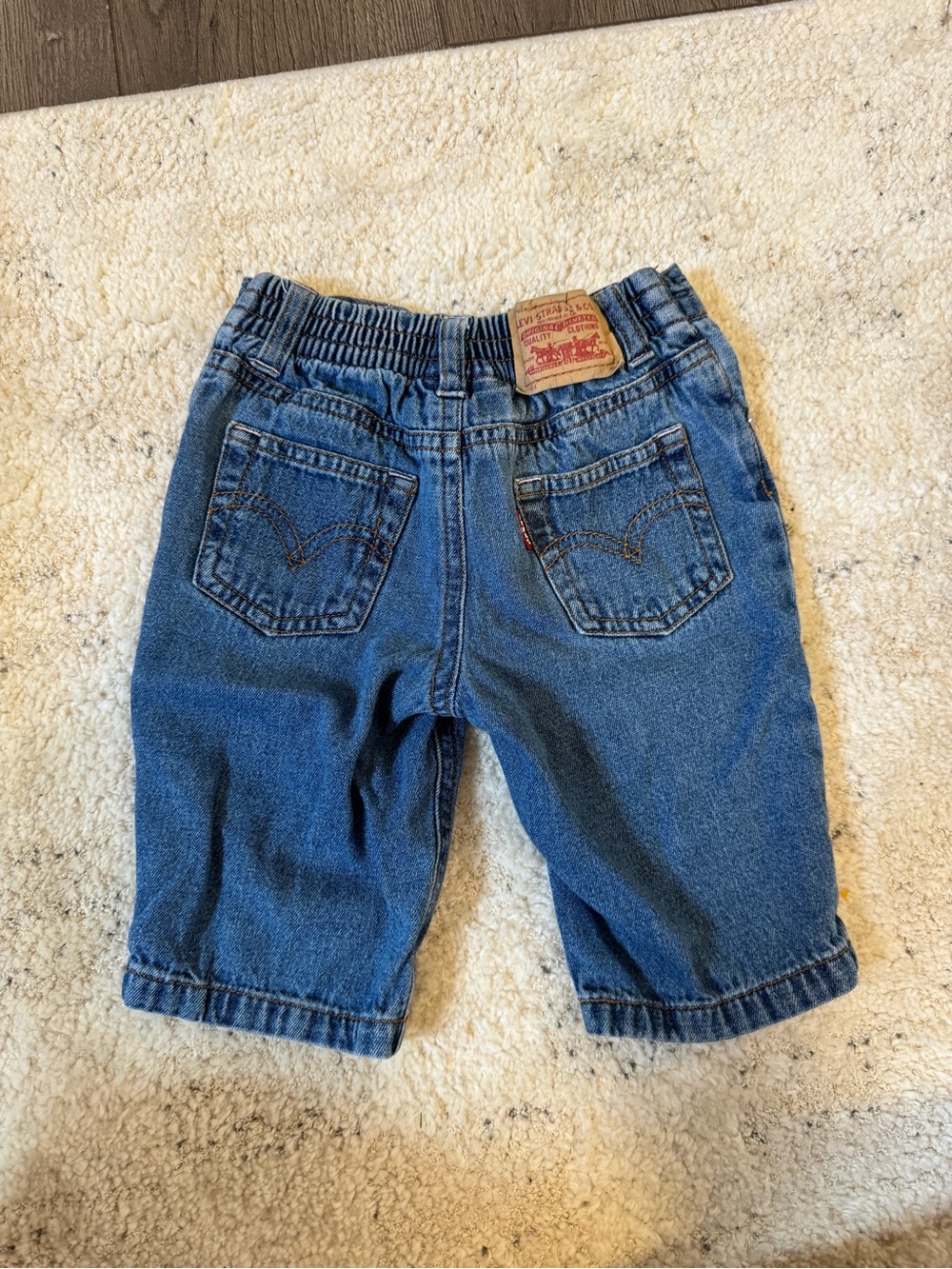 Levi's Baby Dark Blue Denim Elastic Waist Jeans
